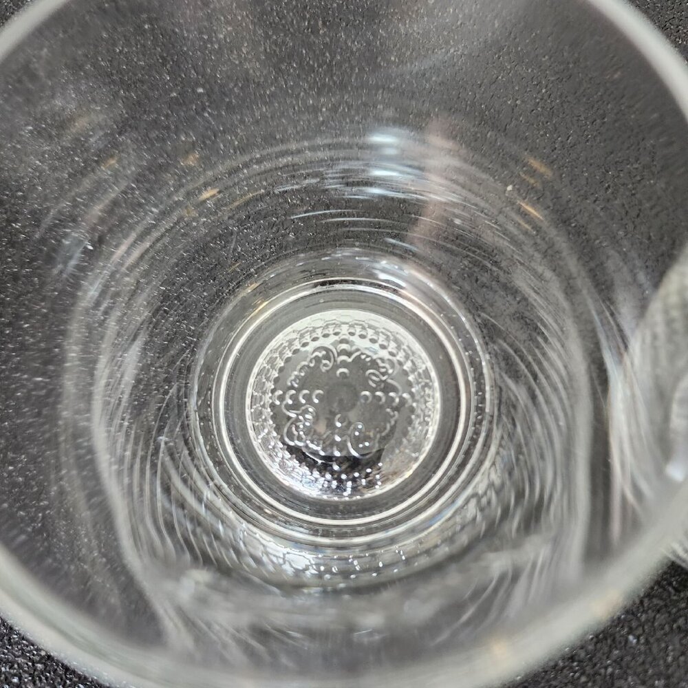 2 Crown Royal Whiskey Old Fashion Rocks Glasses base embossed bubbles + logo - Picture 5 of 10